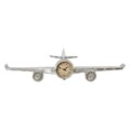 Relógio de Parede Dkd Home Decor Avião Metal Madeira Mdf (101 X 22 X 26 cm)