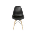 Cadeira Dkd Home Decor Preto Madeira Polipropileno (pp) (46 X 52 X 82 cm)