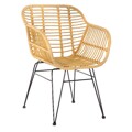 Cadeiras de Jardim Dkd Home Decor Metal Rotim (57 X 62 X 81 cm)