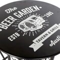 Conjunto de Mesa com 2 Cadeiras Dekodonia Beer Garden Metal (3 Pcs)