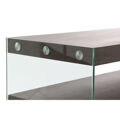 Consola Dkd Home Decor Cristal Castanho Transparente Nogueira Madeira Mdf (160 X 45 X 80 cm)
