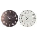 Relógio de Parede Dkd Home Decor Tradicional Madeira Mdf (2 Pcs) (60 X 4 X 60 cm)
