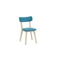 Cadeira de Sala de Jantar Dkd Home Decor Azul Poliuretano Metal (51 X 46 X 76 cm)