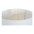 Lâmpada de Mesa Dkd Home Decor Branco Poliéster Metal Cristal Dourado (41 X 41 X 72 cm)