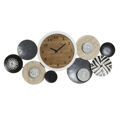 Relógio de Parede Dkd Home Decor Metal Madeira (105.4 X 6.5 X 51.5 cm)