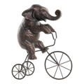 Figura Decorativa Dkd Home Decor Metal Resina Elefante (30 X 12 X 37 cm)