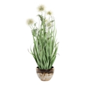 Planta Decorativa Dkd Home Decor Pvc Porcelana Acobreado Claro (20 X 20 X 78 cm)