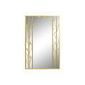Espelho de Parede Dkd Home Decor Espelho Dourado Metal Folha de Planta (60 X 2 X 90 cm)