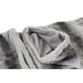 Manta Dkd Home Decor Animal Cinzento Branco Duas Cores (130 X 170 X 2 cm)