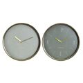 Relógio de Parede Dkd Home Decor Cristal Metal Menta Verde (30 X 4 X 30 cm) (2 Pcs)