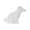 Lâmpada de Mesa Dkd Home Decor Branco Porcelana LED Cão (25 X 10 X 19 cm)