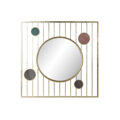 Espelho de Parede Dkd Home Decor Cristal Cor de Rosa Dourado Metal Círculos (100 X 3 X 100 cm)