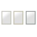 Espelho de Parede Dkd Home Decor Cristal Cinzento Bege Poliestireno (60 X 2 X 86 cm) (3 Pcs)