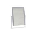Espelho LED Tátil de Secretária Dkd Home Decor Metal Branco (35 X 2 X 45 cm)