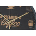 Relógio de Parede Dkd Home Decor Cristal Preto Café Ferro (2 Pcs) (40 X 6 X 40 cm)
