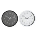Relógio de Parede Dkd Home Decor Preto Branco Pvc (25.4 X 4 X 25.4 cm) (2 Pcs)