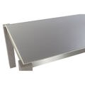 Mesa de Jantar Dkd Home Decor Cristal Cinzento Alumínio Eik Vidro Temperado (162 X 92 X 74 cm)