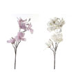 Flor Decorativa Dkd Home Decor Cor de Rosa Polietileno Branco Ferro (50 X 50 X 125 cm) (2 Pcs)