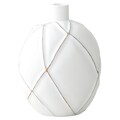 Vaso Dkd Home Decor Branco Resina Moderno (18 X 18 X 25 cm)