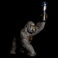 Lâmpada de Mesa Dkd Home Decor Resina 220 V Dourado 50 W Gorila (39 X 31.5 X 48 cm)