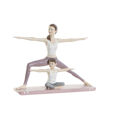 Figura Decorativa Dkd Home Decor Cor de Rosa Resina Yoga (24 X 6,5 X 19,5 cm)