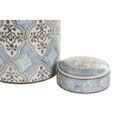 Vaso Dkd Home Decor Porcelana Bege Azul árabe (18 X 18 X 30 cm)
