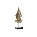 Figura Decorativa Dkd Home Decor Dourado Metal Castanho Buda Resina (15 X 7 X 38 cm)