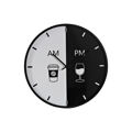 Relógio de Parede Dkd Home Decor Preto Metal Branco (60 X 4 X 60 cm)