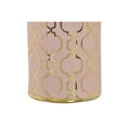 Vaso Dkd Home Decor Porcelana Cor de Rosa Dourado Oriental (13,5 X 13,5 X 36 cm)
