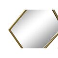 Espelho de Parede Dkd Home Decor Espelho Dourado Metal Losangos (63 X 2 X 90 cm)