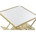 Porta-revistas Dkd Home Decor Espelho Dourado Metal (45 X 45 X 55 cm)