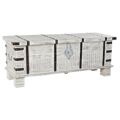 Arca Dkd Home Decor Metal Branco Madeira de Mangueira (116 X 40 X 45 cm)