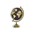 Tafelklok Dkd Home Decor Cristal Dourado Metal Mapa do Mundo (22 X 12 X 31 cm)