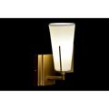 Luminária de Parede Dkd Home Decor 25W Dourado Metal Poliéster Branco 220 V (12 X 14 X 25 cm)