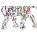 Figura Decorativa Dkd Home Decor Elefante Branco Resina Multicolor (23 X 9 X 17 cm)