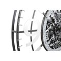 Relógio de Parede Dkd Home Decor Prateado Preto Ferro (80 X 7 X 80 cm)