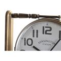 Relógio de Parede Dkd Home Decor Cristal Dourado Branco Ferro (36 X 9 X 38 cm)
