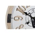 Relógio de Parede Dkd Home Decor Preto Mdf Branco (60 X 4,5 X 60 cm)
