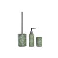 Conjunto de Banho Dkd Home Decor Verde Pp Dolomite Folha de Planta (9,5 X 9,5 X 37 cm) (3 Pcs)