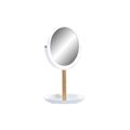 Espelho Dkd Home Decor Natural Alumínio Branco Bambu Ps (17 X 17 X 31 cm)