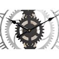 Relógio de Parede Dkd Home Decor Prateado Preto Mdf Ferro Engrenagens Loft (60 X 4 X 60 cm)