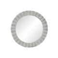 Espelho de Parede Dkd Home Decor Cristal Mdf Branco Vime Cottage (63 X 4 X 63 cm) (63 X 63 X 4 cm)