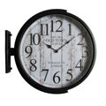 Relógio de Parede Dkd Home Decor Cristal Preto Dourado Ferro Loft (1) (45 X 6 X 45 cm)