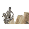Figura Decorativa Dkd Home Decor Castanho Alumínio Madeira de Mangueira (55 X 7,5 X 21 cm)