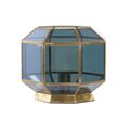 Lâmpada de Mesa Dkd Home Decor Cristal Azul Dourado 220 V Latão 50 W Moderno (29 X 29 X 25 cm)
