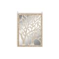 Decoração de Parede Dkd Home Decor Espelho árvore Branco Madeira Mdf (45 X 2,5 X 65 cm)