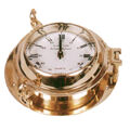 Relógio de Parede Dkd Home Decor Cristal Dourado Vintage Latão (23 X 7 X 23 cm)