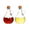 Conjunto de Azeite e Vinagre Dkd Home Decor Cristal Transparente Cortiça 2 Peças (9 X 9 X 14,5 cm) (230 Ml)