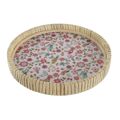 Bandeja de Aperitivos Dkd Home Decor Natural Metal Madeira Mdf Shabby Chic (26 X 26 X 14,5 cm)