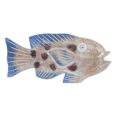Figura Decorativa Dkd Home Decor 40 X 5 X 18 cm Natural Azul Peixe Mediterrâneo